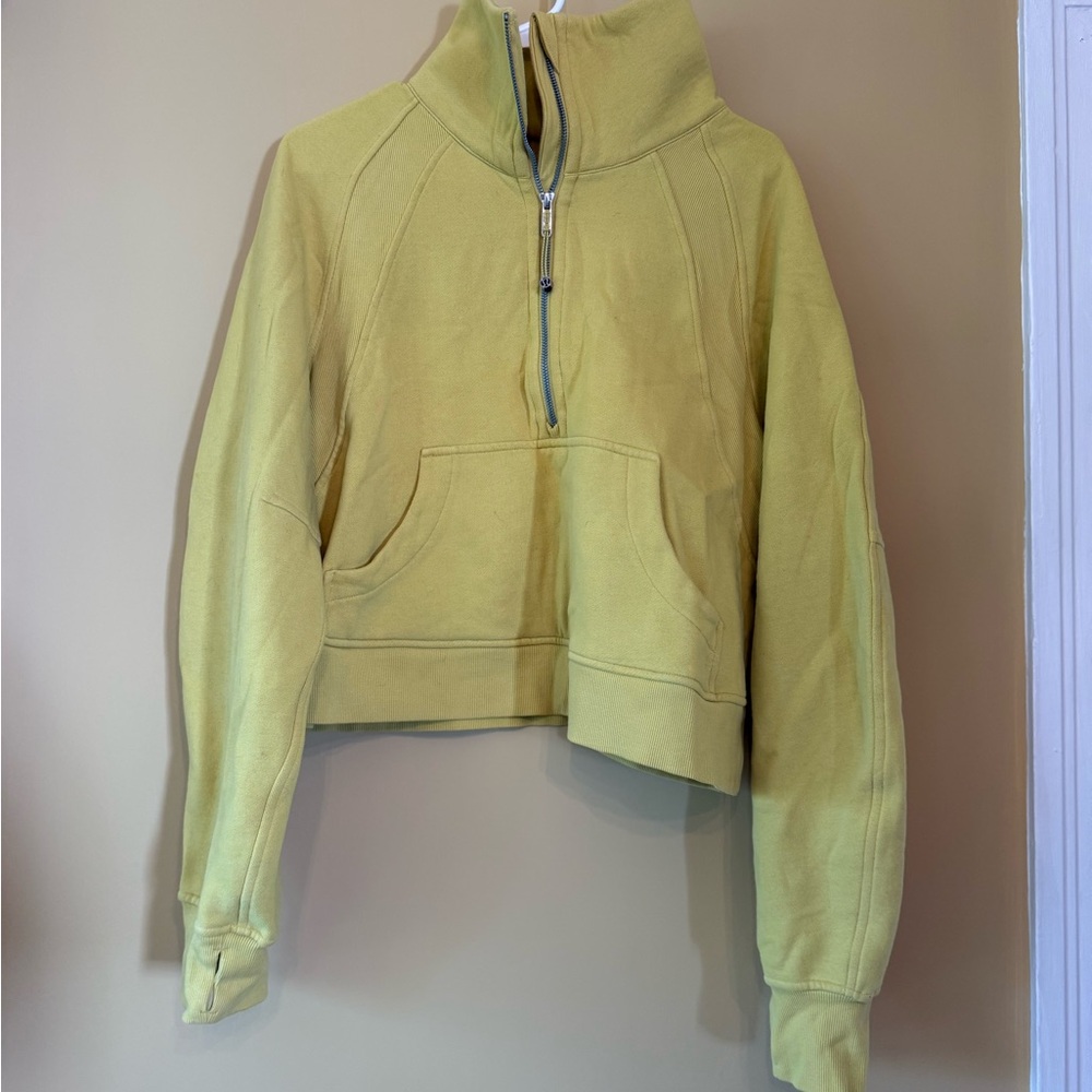 lululemon athletica Yellow Cowl Neck Sweater